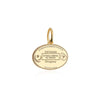 Solid Gold Travel Charm, Uruguay Passport Stamp - JET SET CANDY (6930095505592)