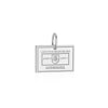 Sterling Silver Charm, Lithuania Passport Stamp (SHIPS JUNE) - JET SET CANDY (1720200888378)