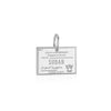 Sterling Silver Travel Charm, Sudan Passport Stamp (SHIPS JULY) - JET SET CANDY (1720204197946)