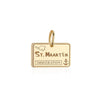 Solid Gold Saint Maarten Charm, Passport Stamp - JET SET CANDY (6930094325944)