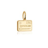 Solid Gold Mini Charm, Passport Stamp: Germany - JET SET CANDY (1720171233338)