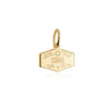 Solid Gold Mini Charm, Passport Stamp: Israel (SHIPS JUNE) - JET SET CANDY (1720172937274)