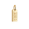 Solid Gold Mini Nantucket Charm, ACK Luggage Tag - JET SET CANDY (1720193089594)