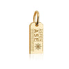 Solid Gold Mini Aspen Charm, ASE Luggage Tag - JET SET CANDY (2283794628666)