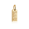Mini Solid Gold Havana Charm, HAV Luggage Tag - JET SET CANDY (2283806883898)