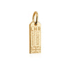 Solid Gold London Mini Charm, LHR Luggage Tag - JET SET CANDY (1720187617338)