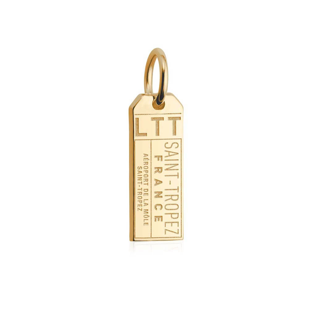 Solid Gold Mini Charm, LTT Saint Tropez Luggage Tag - JET SET CANDY (1720180211770)
