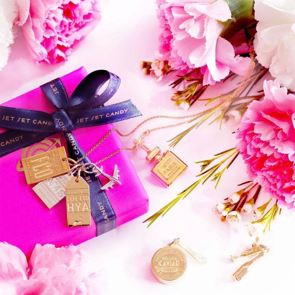 Gold Russian Caviar Charm - JET SET CANDY (2457674219578)