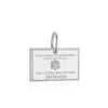 Sterling Silver Travel Charm, Andorra Passport Stamp - JET SET CANDY (1720202199098)