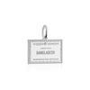 Sterling Silver Travel Charm, Bangladesh Passport Stamp - JET SET CANDY (1720207015994)