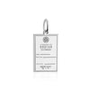 Sterling Silver Travel Charm, Bhutan Passport Stamp - JET SET CANDY (1720200265786)
