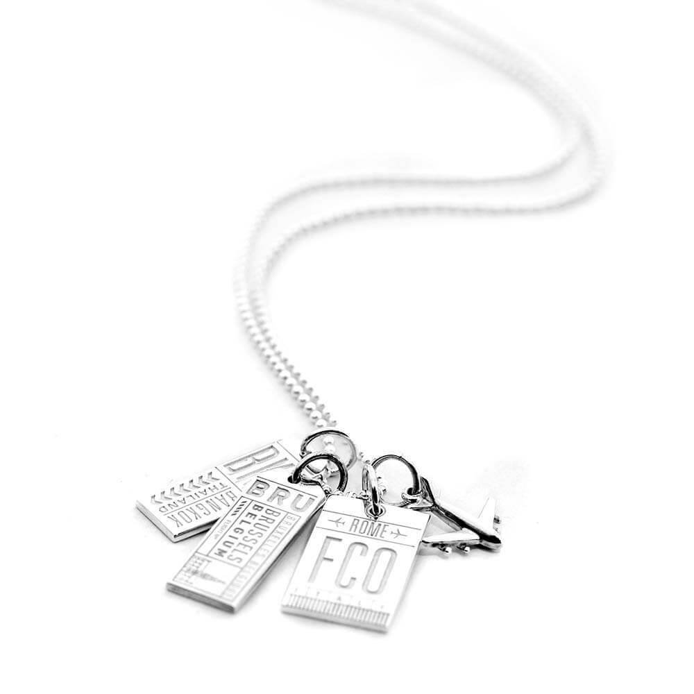 Silver Belgium Charm, BRU Brussels Luggage Tag - JET SET CANDY (1720188371002)