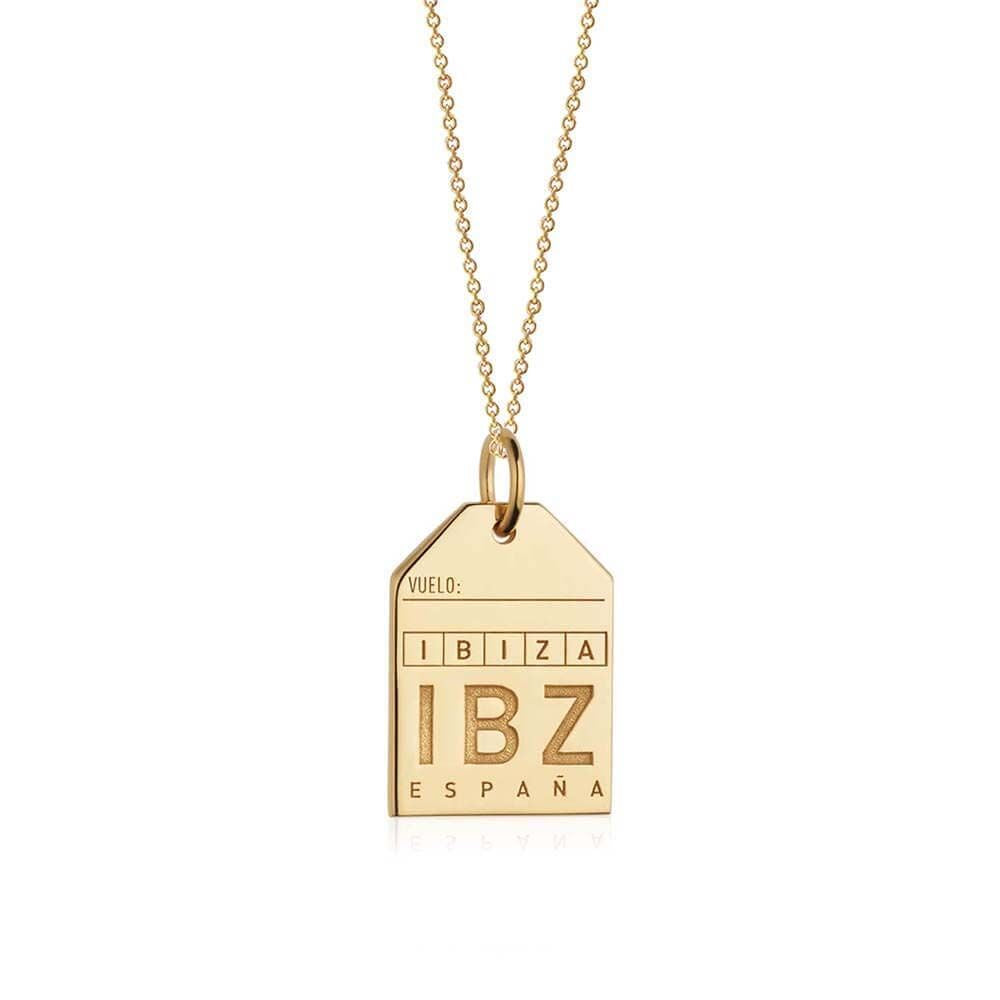 Gold Spain Charm, IBZ Ibiza Luggage Tag - JET SET CANDY  (1720185356346)