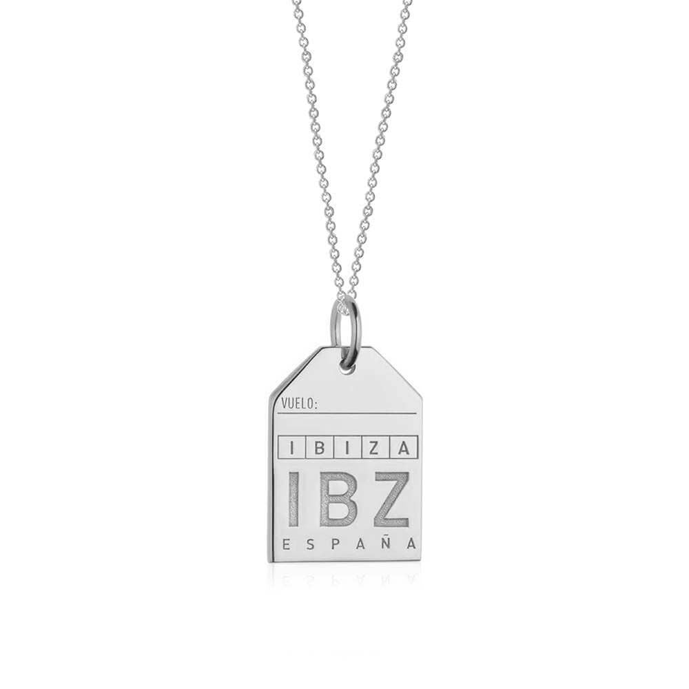 Silver Spain Charm, IBZ Ibiza Luggage Tag - JET SET CANDY  (1720185323578)