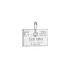 Sterling Silver Charm, Timor-Leste Passport Stamp (SHIPS JULY) - JET SET CANDY (1720200069178)