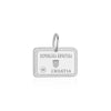 Sterling Silver Croatia Charm, Passport Stamp - JET SET CANDY (1720207474746)