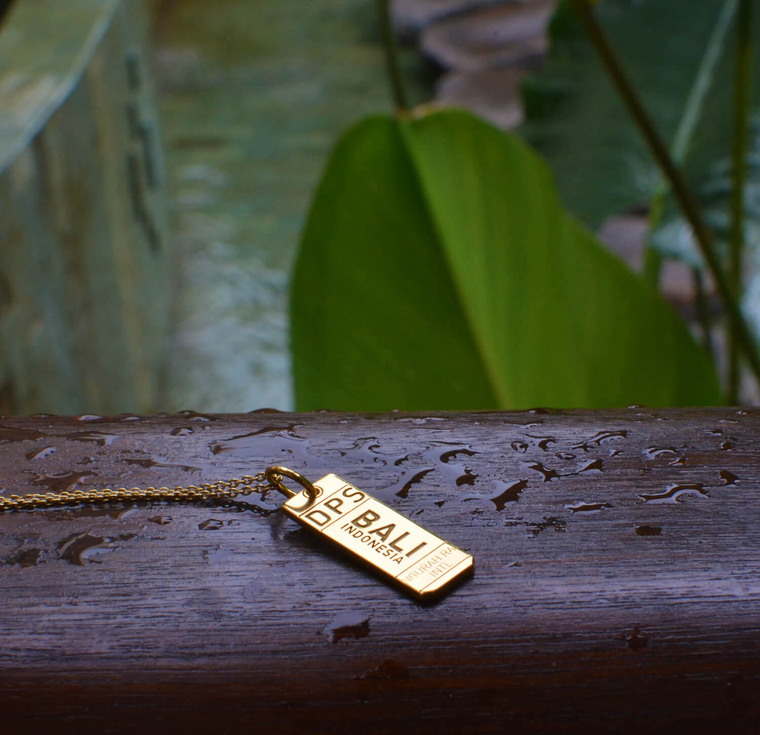 Gold Asia Charm, DPS Bali Luggage Tag - JET SET CANDY  (1720191254586)