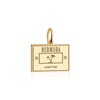 Solid Gold Bermuda Passport Stamp Charm - JET SET CANDY (6930091638968)