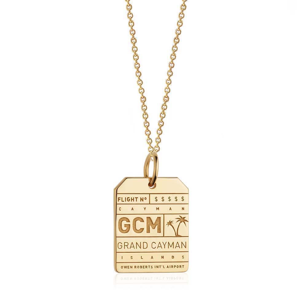 Gold Cayman Islands Charm, GCM Luggage Tag - JET SET CANDY  (1720184733754)