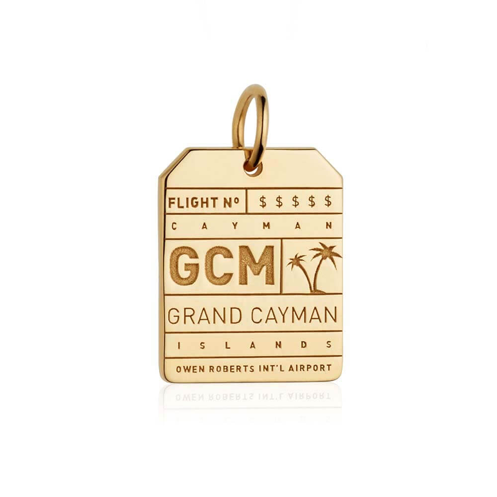 Gold Cayman Islands Charm, GCM Luggage Tag - JET SET CANDY  (1720184733754)