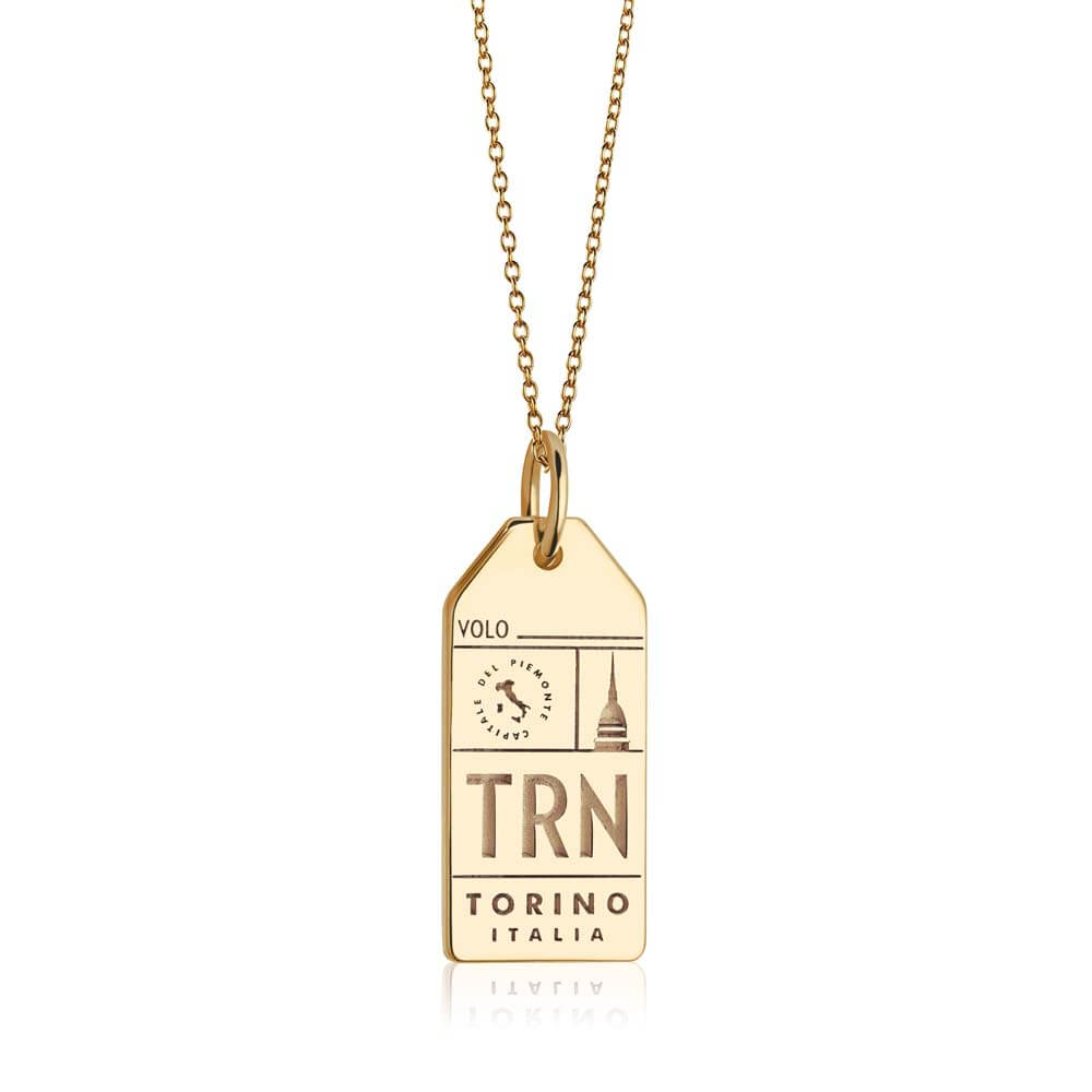 Gold Italy Charm, TRN Torino Luggage Tag - JET SET CANDY  (1720189059130)