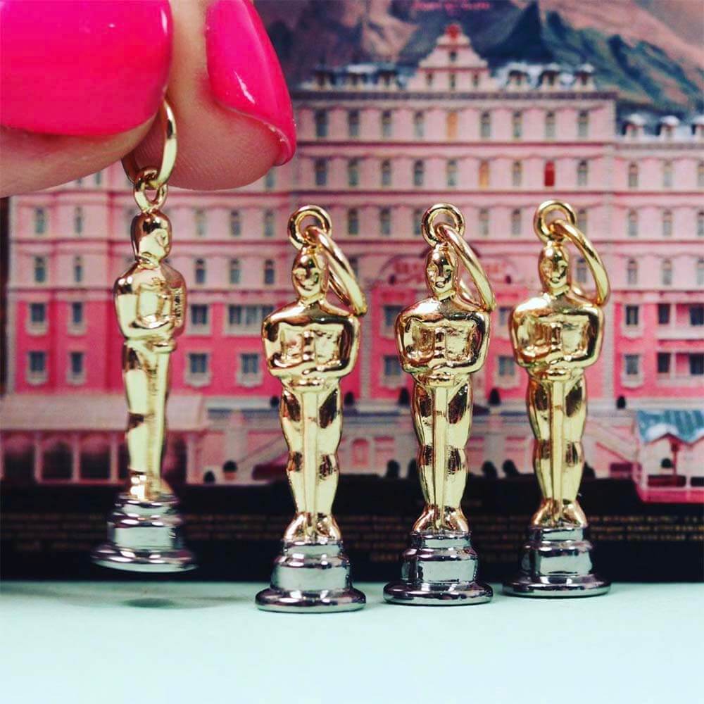 Hollywood Award Statue Los Angeles Charm - JET SET CANDY (1720174051386)