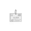 Sterling Silver Greece Travel Charm, Passport Stamp (SHIPS JUNE) - JET SET CANDY (1720202461242)