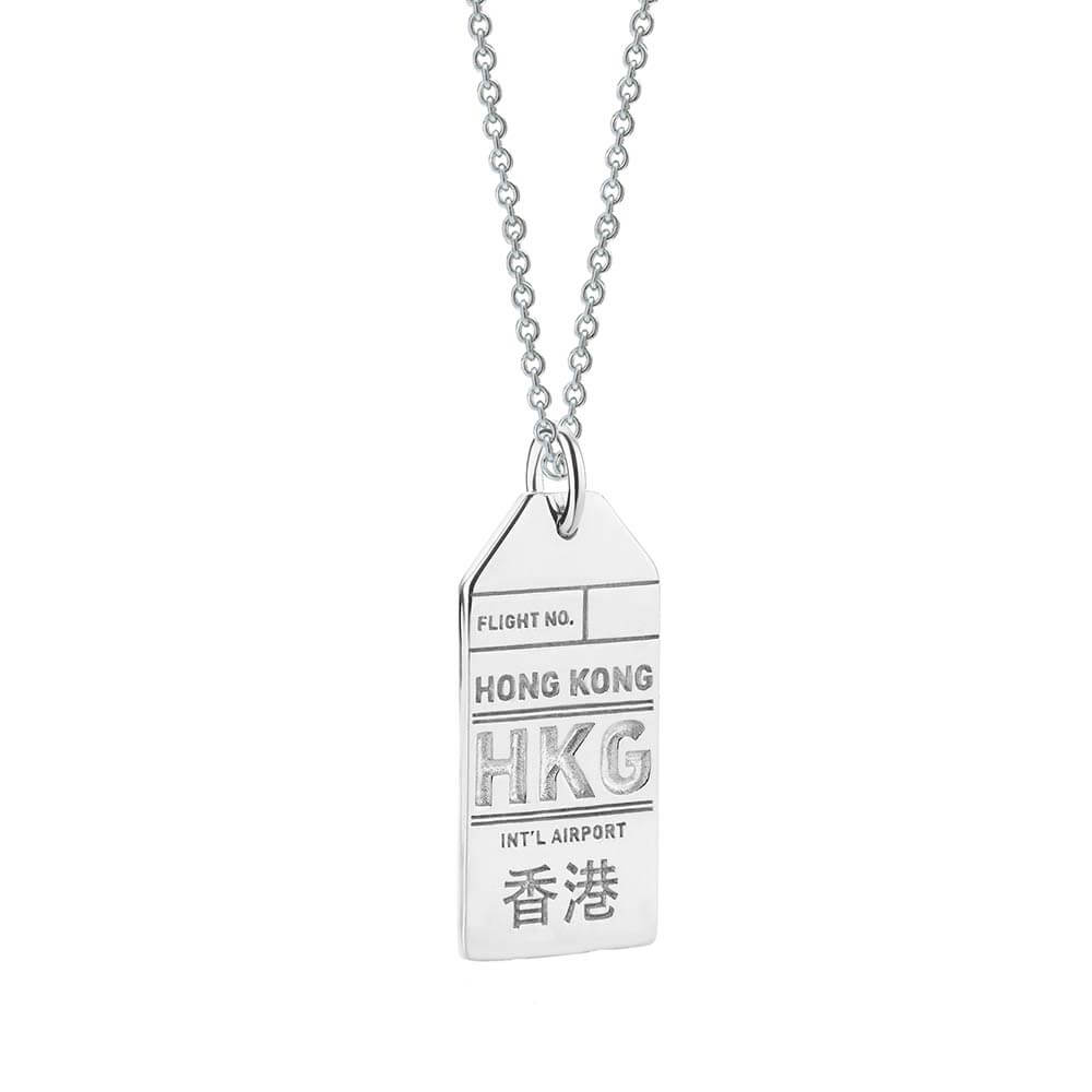 Silver Hong Kong Charm, HKG Luggage Tag - JET SET CANDY  (2283937071162)