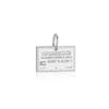 Sterling Silver Travel Charm, Jordan Passport Stamp - JET SET CANDY (1720206196794)
