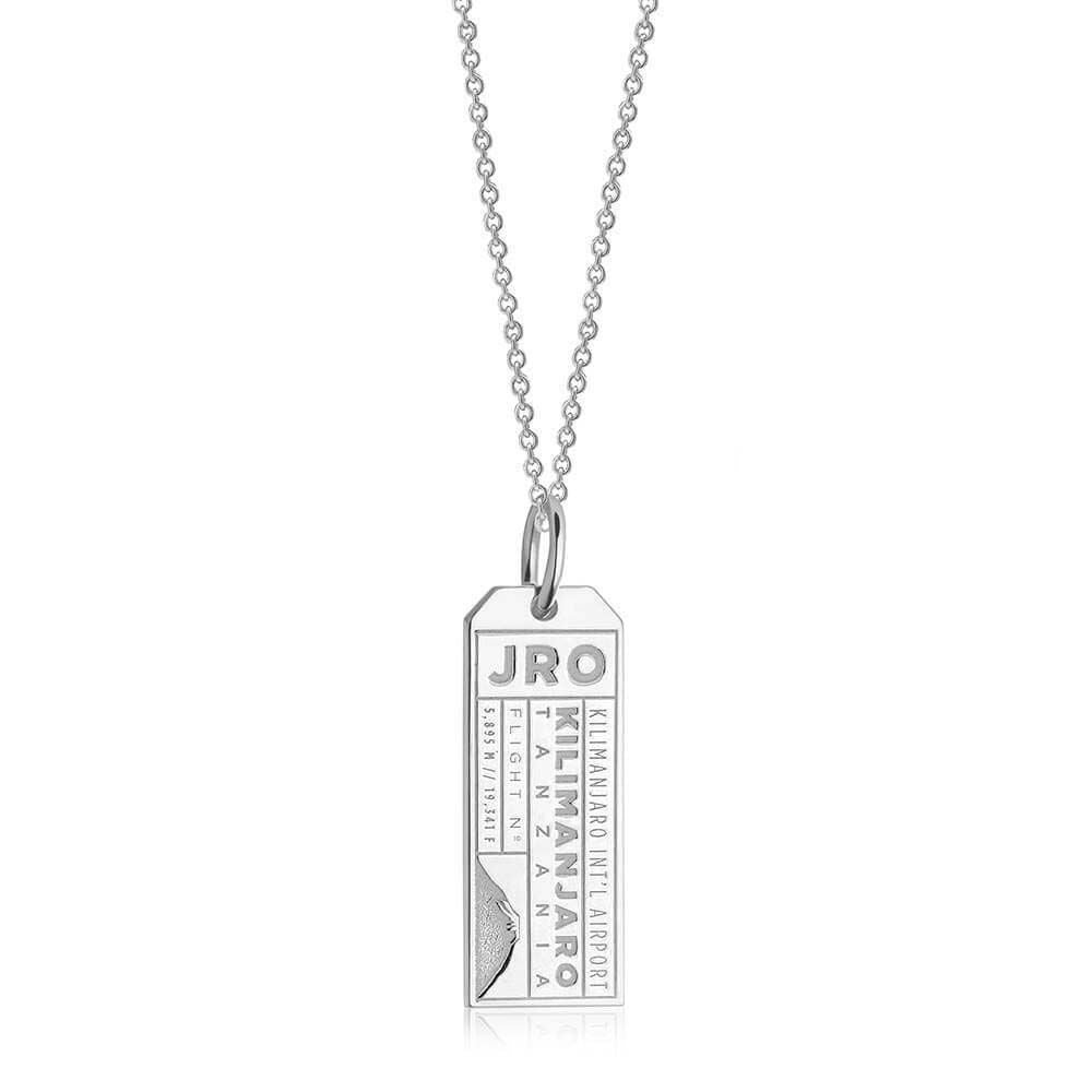 Silver Travel Charm, JRO Kilimanjaro Luggage Tag (SHIPS JULY) - JET SET CANDY  (1720186535994)