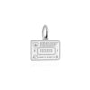 Sterling Silver Travel Charm, Kosovo Passport Stamp (SHIPS JUNE) - JET SET CANDY (1720202657850)