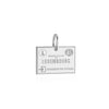 Sterling Silver Charm, Luxembourg Passport Stamp - JET SET CANDY (1720200953914)