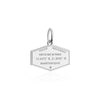 Sterling Silver Travel Charm, Martinique Passport Stamp - JET SET CANDY (1720206360634)