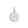 Sterling Silver Travel Charm, Oman Passport Stamp - JET SET CANDY (1720203509818)
