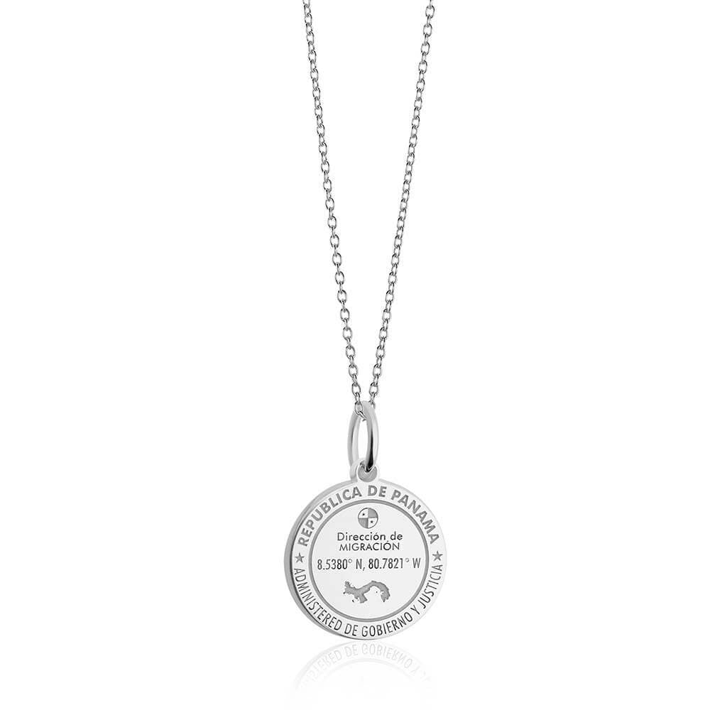 Sterling Silver Travel Charm, Panama Passport Stamp (SHIPS JULY) - JET SET CANDY  (1720206655546)