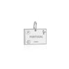 Sterling Silver Travel Charm, Portugal Passport Stamp (SHIPS JUNE) - JET SET CANDY (1720206721082)
