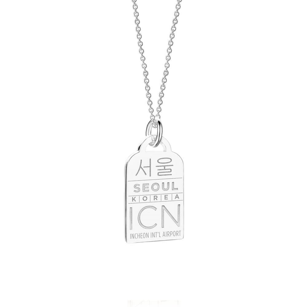 Silver Asia Charm, ICN Seoul Luggage Tag - JET SET CANDY  (1720190009402)