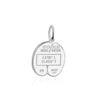 Sterling Silver Travel Charm, Seychelles Passport Stamp - JET SET CANDY (1925227020346)