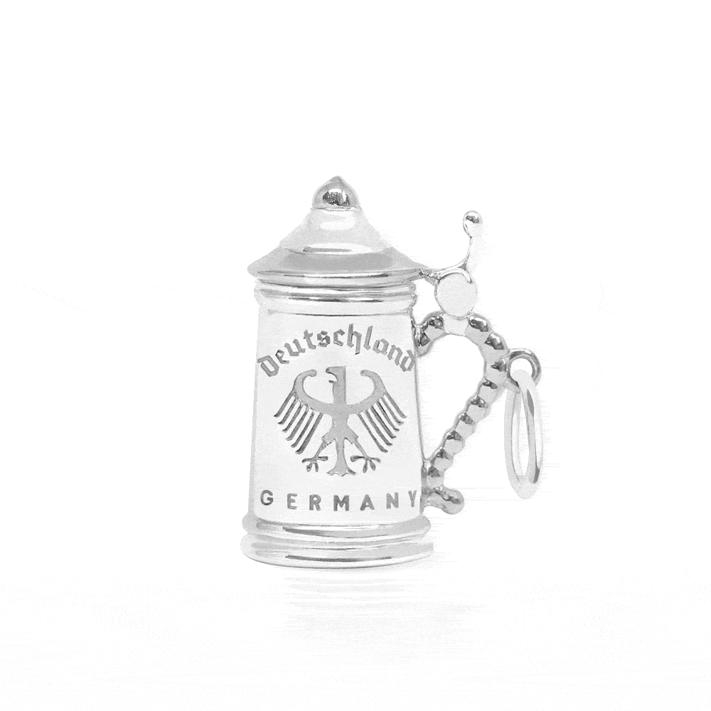 Beer Stein Charm Germany SilverJET SET CANDY