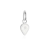Silver June Map Pin Charm with Pearl Enamel - JET SET CANDY (7532597707000)