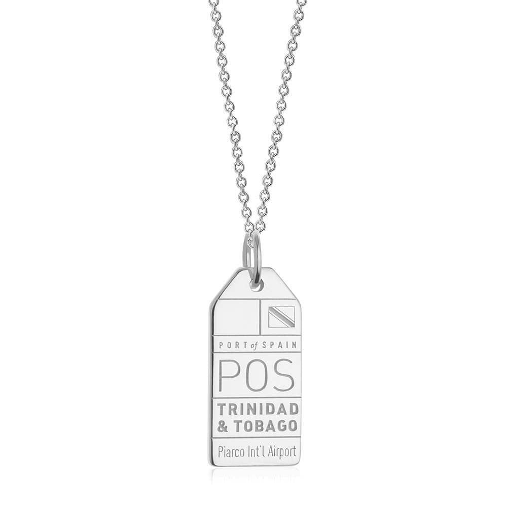 Silver Travel Charm, POS Trinidad and Tobago Luggage Tag - JET SET CANDY  (1720194072634)