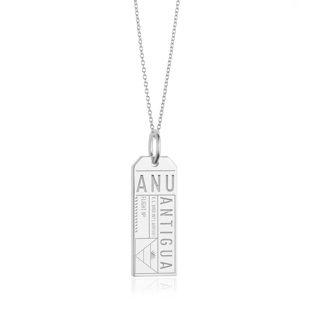 Silver Caribbean Charm, ANU Antigua Luggage Tag - JET SET CANDY  (2296459395130)