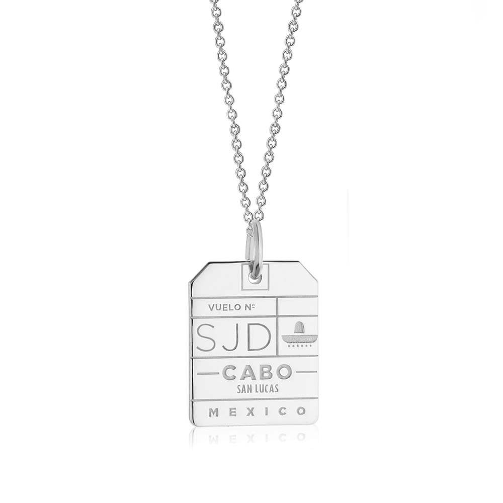 Silver Mexico Charm, SJD Los Cabos Luggage Tag - JET SET CANDY  (1925222629434)