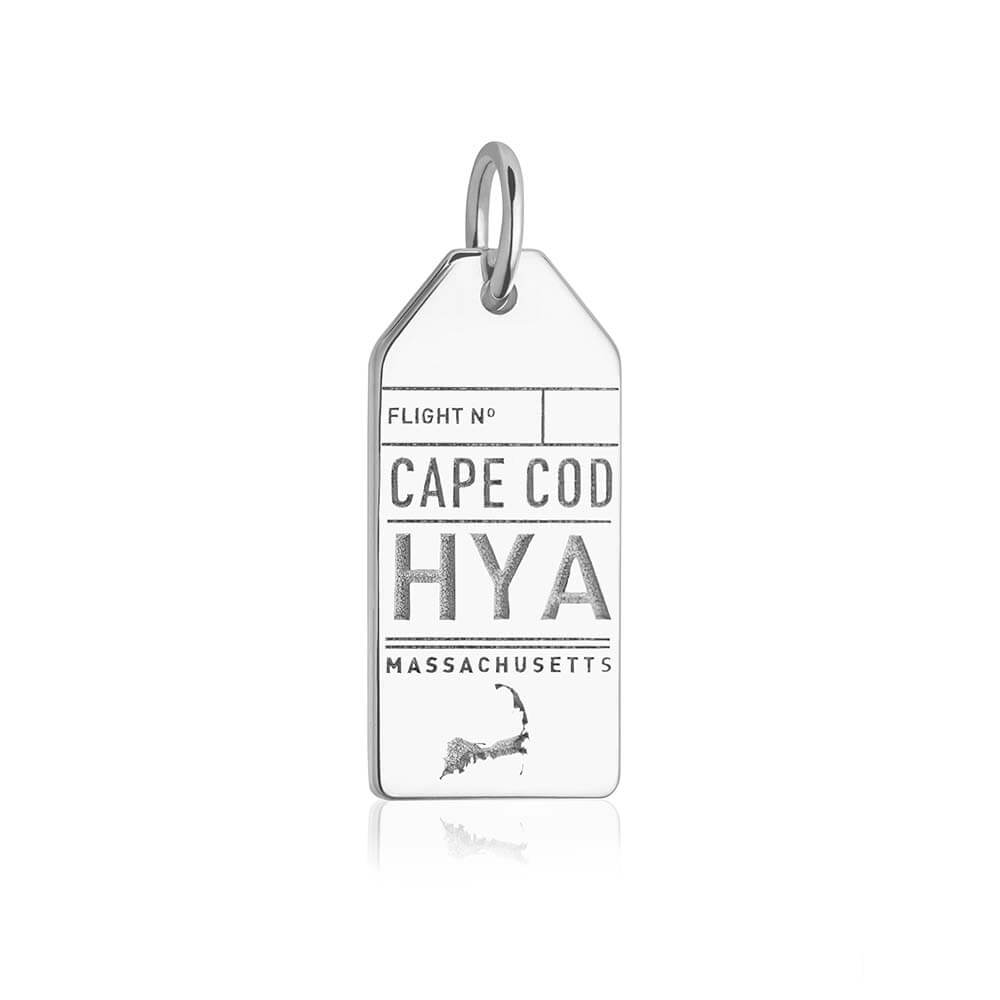 Silver Cape Cod Charm, HYA Luggage Tag (SHIPS JUNE) - JET SET CANDY  (1720188010554)