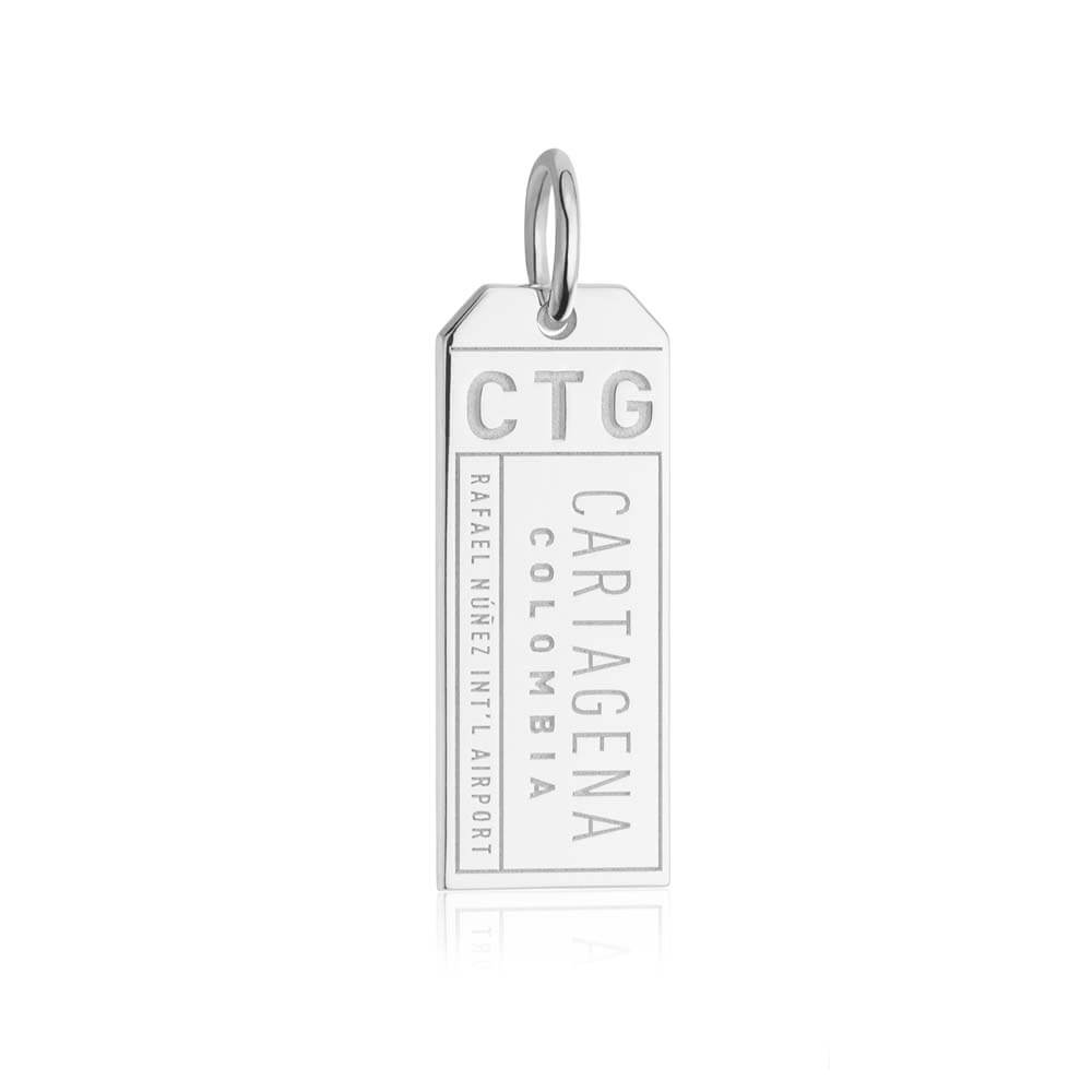 Silver Travel Charm, CTG Cartagena Luggage Tag (SHIPS JUNE) - JET SET CANDY  (1720195514426)