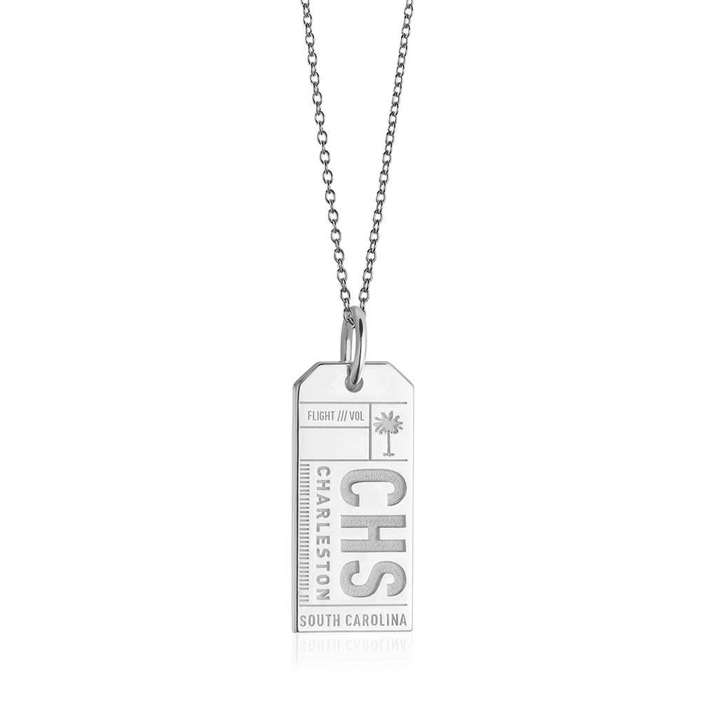 Silver USA Charm, CHS Charleston Luggage Tag - JET SET CANDY  (1720182014010)