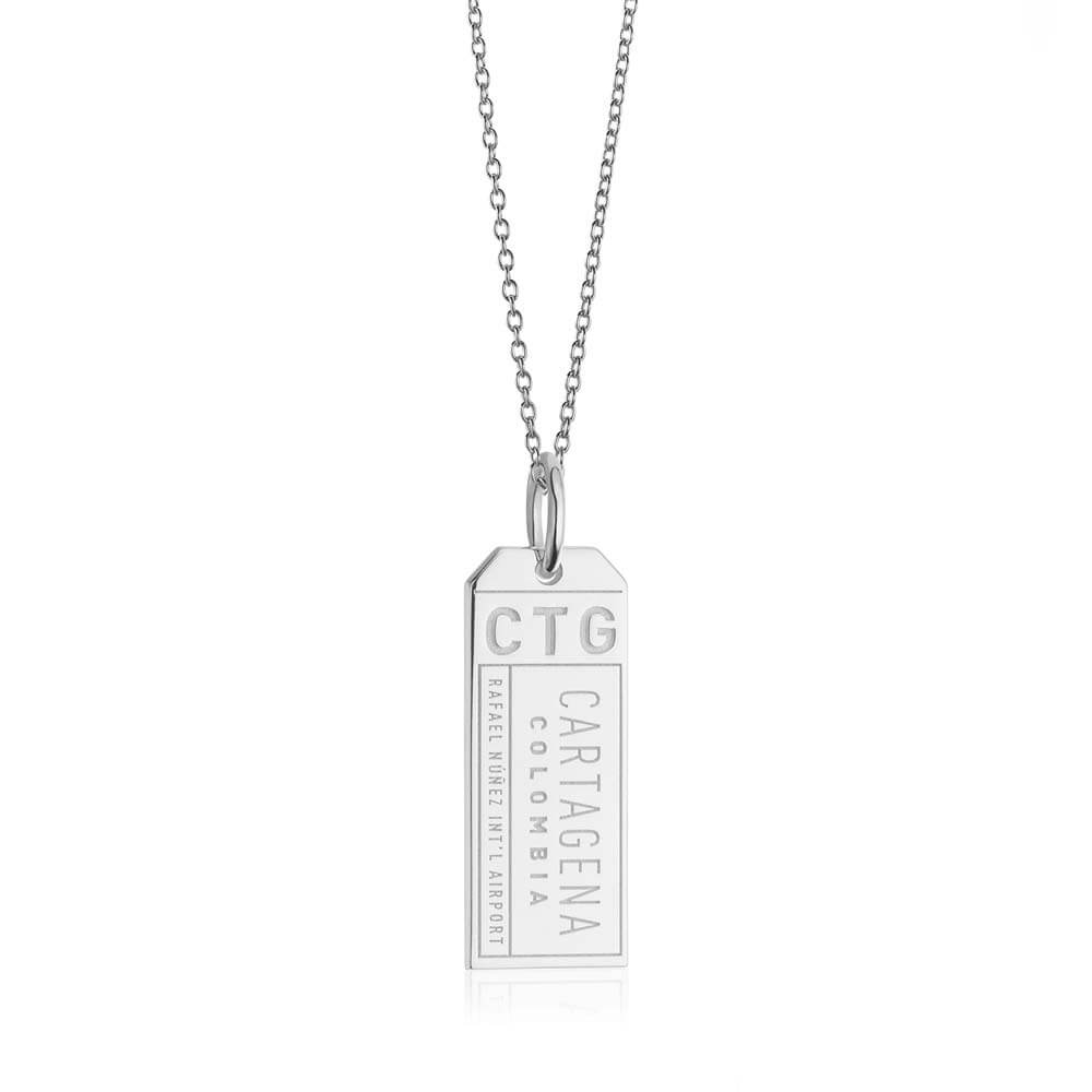 Silver Travel Charm, CTG Cartagena Luggage Tag (SHIPS JUNE) - JET SET CANDY  (1720195514426)