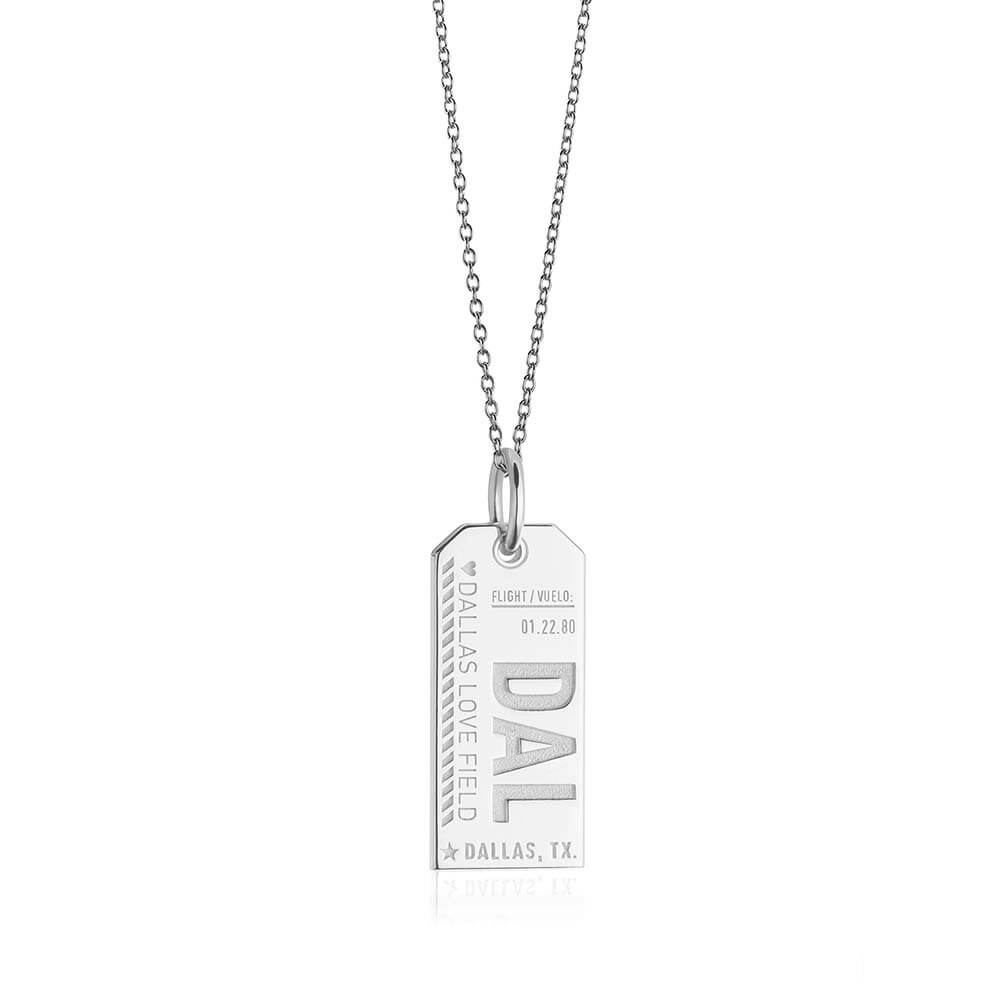 Silver Texas Charm, DAL Dallas Luggage Tag - JET SET CANDY  (1720181096506)