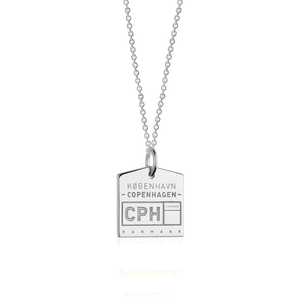 Silver Denmark Charm, CPH Copenhagen Luggage Tag - JET SET CANDY  (1720185421882)