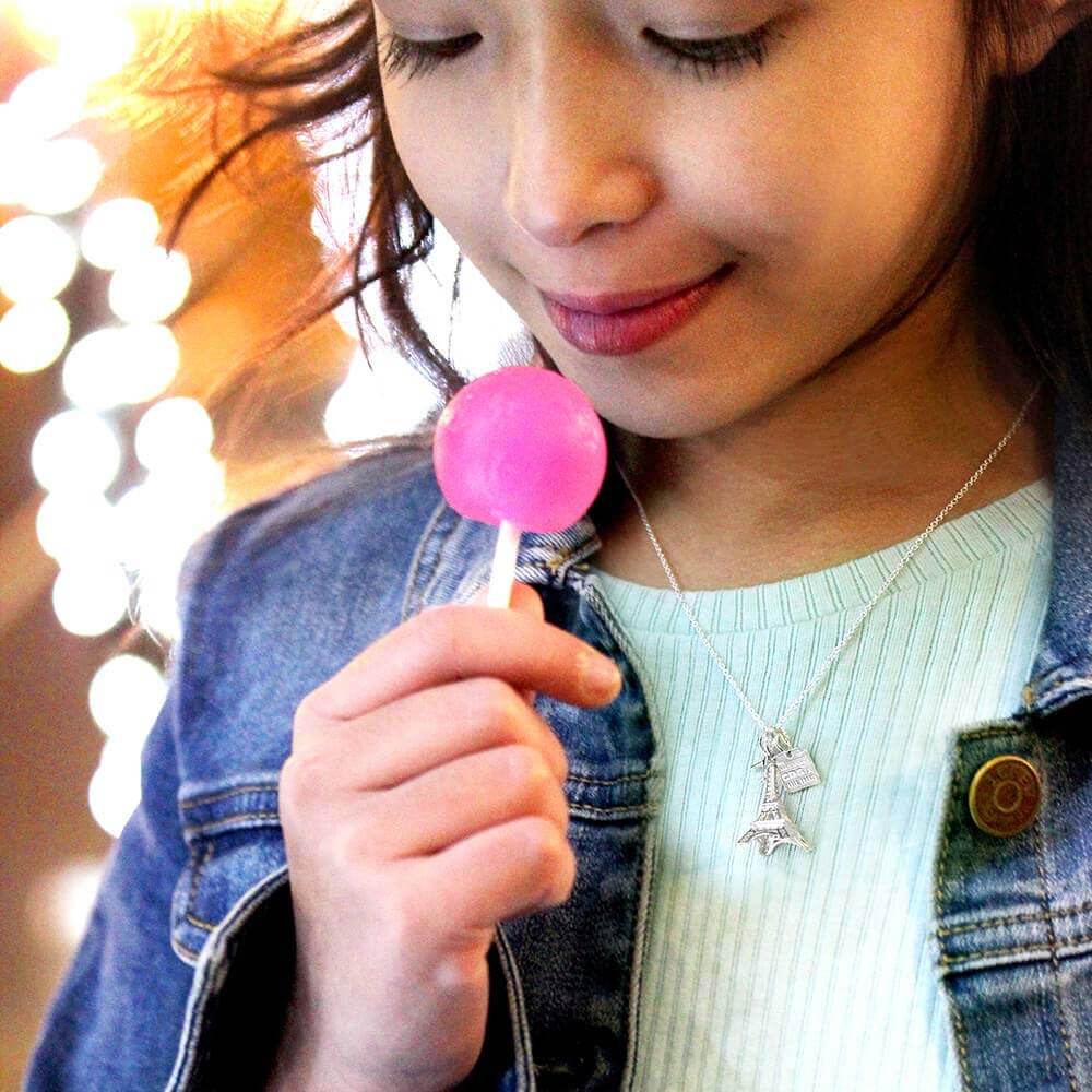 Silver Eiffel Tower Charm - JET SET CANDY (2274412888122)